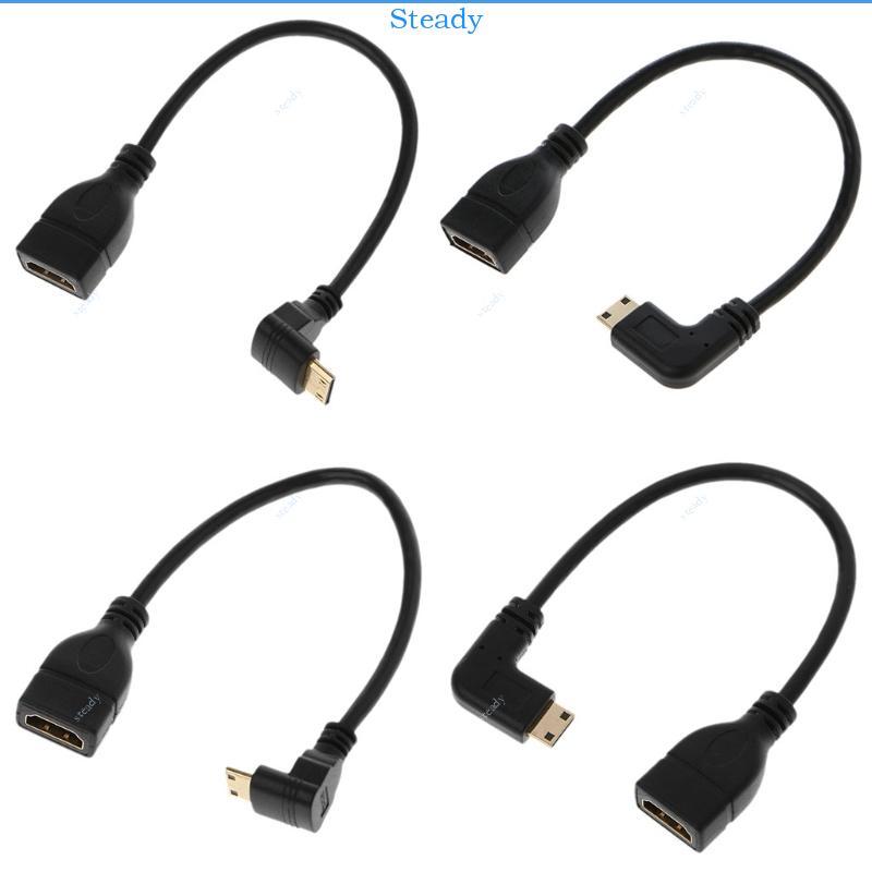 Steady 90 องศามุม Mini USB ชายกับหญิง