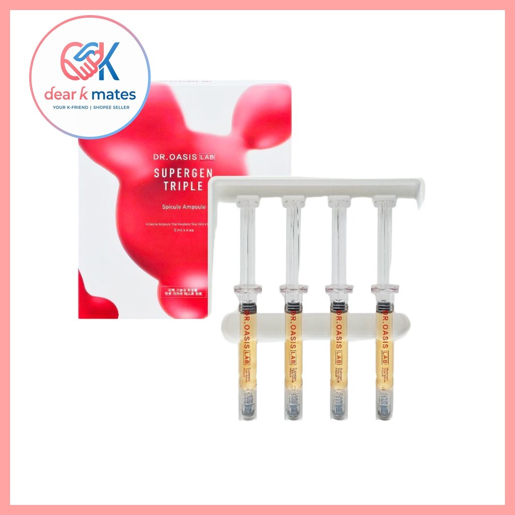 DR.OASIS LAB Supergen Triple Spicule Ampoule 5ml x 4pcs Korean Facial Ampoule Set