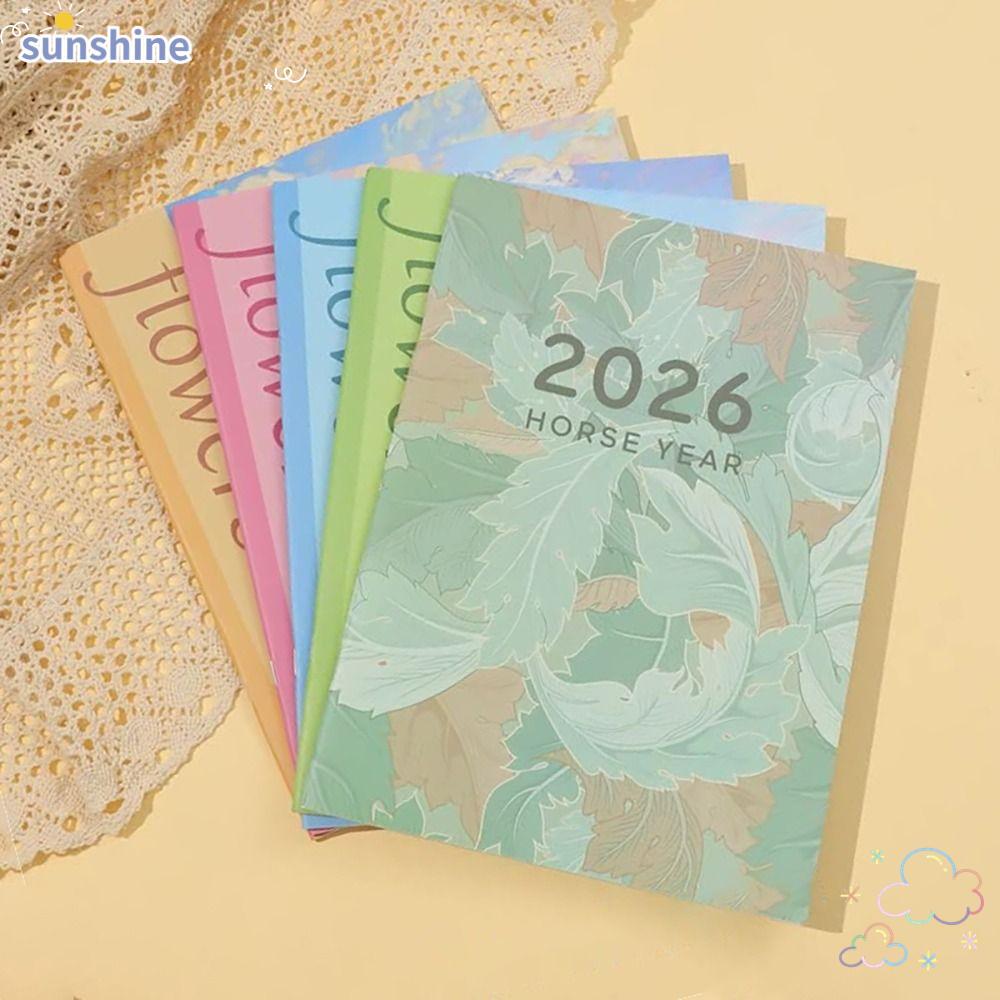SSUNSHINE 2026 Schedules Notebook, Learning Plan A4 A5 Planner Notebook, Practical Work Efficiency L