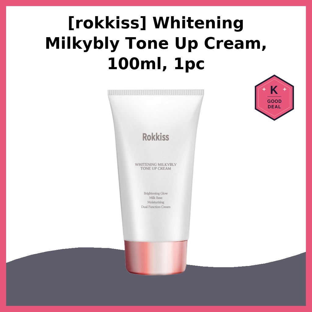 [rokkiss] Whitening Milkybly Tone Up Cream, 100ml, 1pc / Korean Tone Up Cream / Brightening Effect b