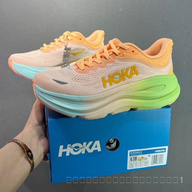 (全特价)Hoka Bondi 9 รองเท้ากีฬาผู้ชายและผู้หญิง Hoka Bondi 8 รองเท้าวิ่ง 1162011
