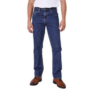 WRANGLER กางเกงยีนส์เอวกลางทรงขากระบอก MWZ รุ่น WR WRMWZ227 แรงเลอร์ กางเกงยีนส์ เสื้อผ้าผู้ชาย กางเกงผู้ชาย DENIM