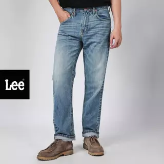 LEE กางเกงยีนส์ผู้ชาย คอลเลคชั่น 101 เอวกลาง ทรงตรง ทรง Dean รุ่น LE F425MDEAN25 สียีนส์อ่อน