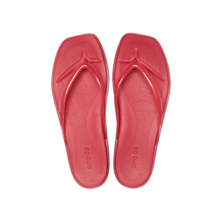 CROCS รองเท้าแตะผู้หญิง MIAMI JELLY FLIP รุ่น 212866-7DJ - COURT RED JELLY