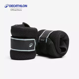 Decathlon 2 X 0.5 Kg Ankle & Wrist Fitness Weights สนับถ่วงข้อมือและข้อเท้า 2 X 0.5 กิโลกรัม - Black