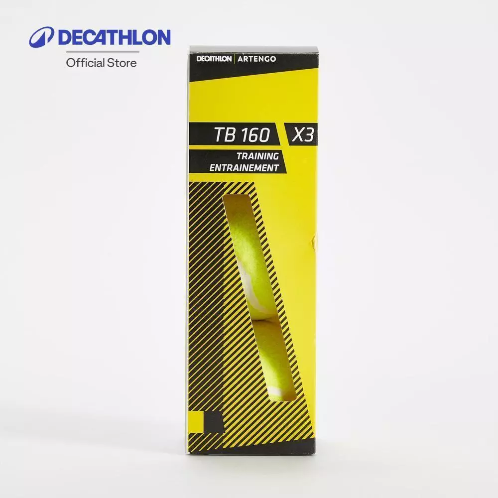 Decathlon Tennis Ball Tri-Pack ลูกเทนนิสรุ่น Tb160 แพ็ค 3 ลูก - Yellow