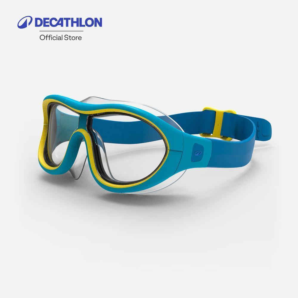 Decathlon Swimming Mask Size S Asian Fit Clear Lenses แว่นตาว่ายน้ำรุ่น Swimdow V2 ขนาด S สำหรับคนเอเชีย - Blue