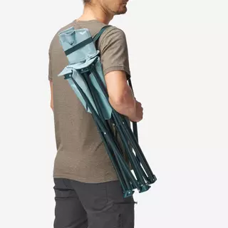 Decathlon Folding Camping Chair เก้าอี้พับสำหรับการตั้งแคมป์ รุ่น Basic - Blue