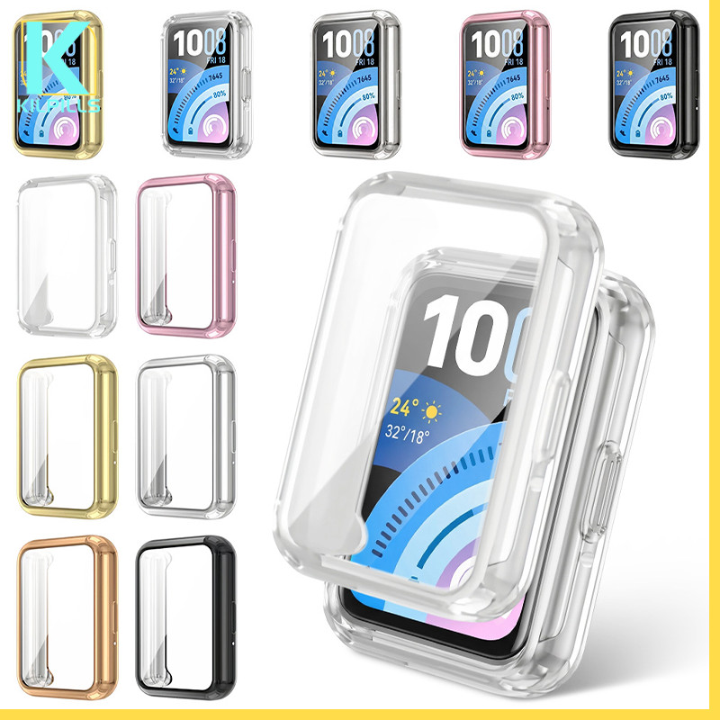 TPU เคส กันรอยขีดข่วน ฟิล์มกันรอยหน้าจอ บัมเปอร์ เปลี่ยน เคสปกป้อง for Huawei Band 11 11 Pro/ 10 9 8