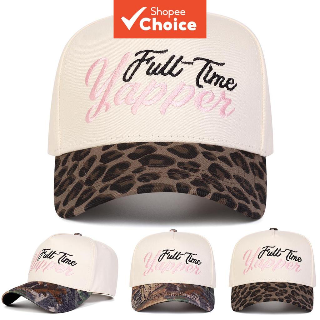 Unisex Full Time Yapper เย็บปักถักร้อยปรับ Hip Hop เบสบอลหมวกหมวกกอล์ฟฤดูใบไม้ผลิฤดูใบไม้ร่วงกีฬากลา