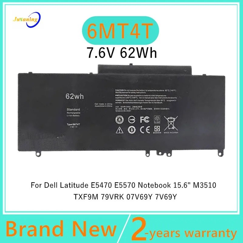6MT4T แบตเตอรี่แล็ปท็อปสําหรับ Dell Latitude 14 5470 E5470 5570 E5570 สําหรับสําหรับ Precision 15 35