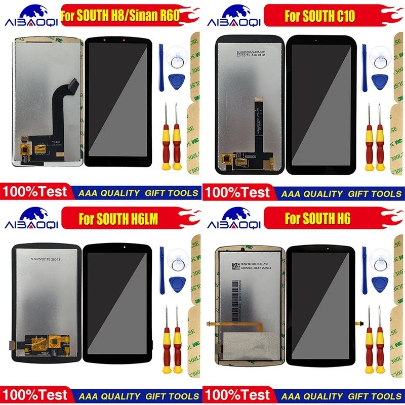 ใหม่ Touch สําหรับ SOUTH C10 H6LM H6 H8 หน้าจอ LCD Digital Perfect อะไหล่ฟรีถอดเครื่องมือ