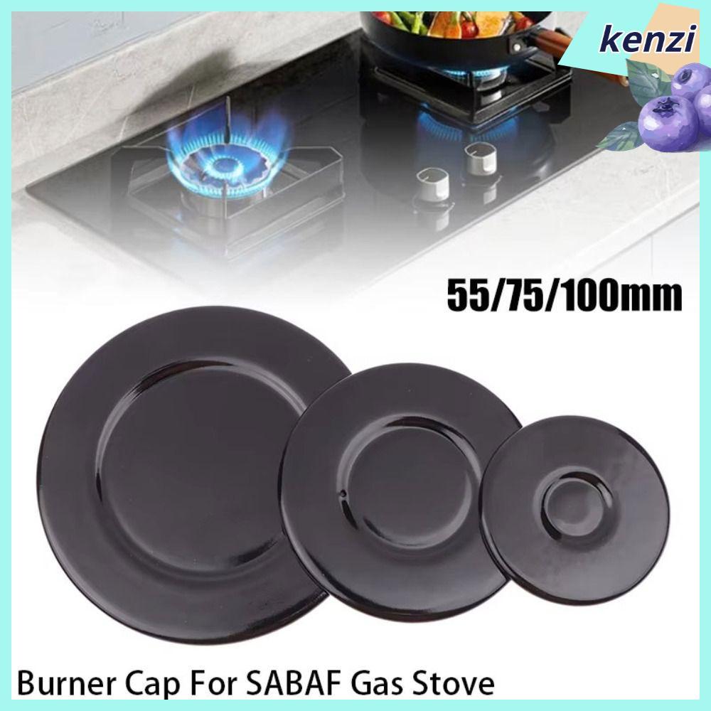 KENZI 1 ชิ้นฝาครอบไฟด้านบน,เหล็กเว้า Burner Cap, 55/75/100 มม.เตาอบ Burner อุปกรณ์เสริมสําหรับ SABAF เตาแก๊ส