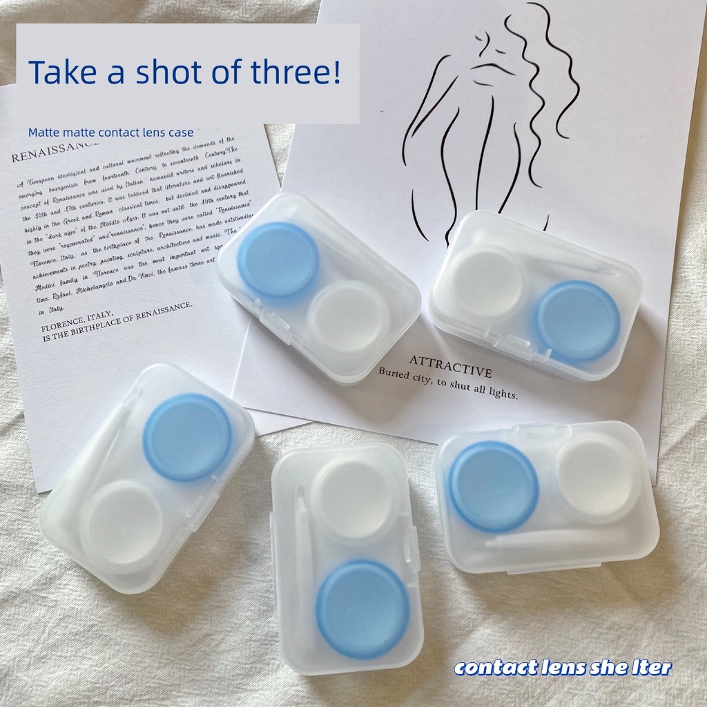 Shot 1 Shot 3 Frosted Fresh Contact Lens Companion Box