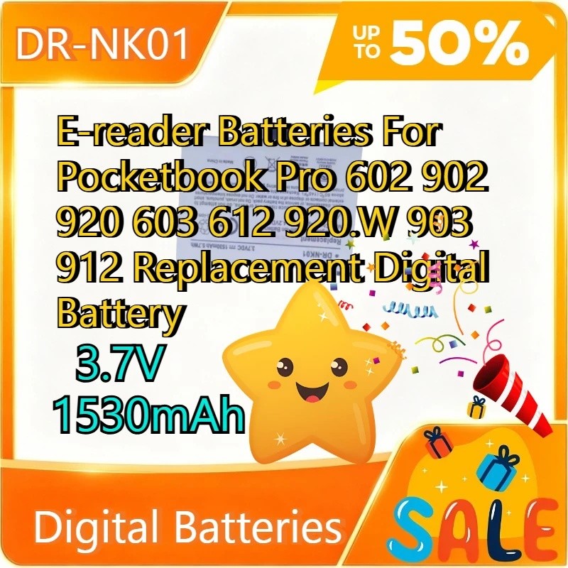 3.7V 1530mAh E-reader แบตเตอรี่สําหรับ Pocketbook Pro 602 902 920 603 612 920.W 903 912 แบตเตอรี่ดิจ