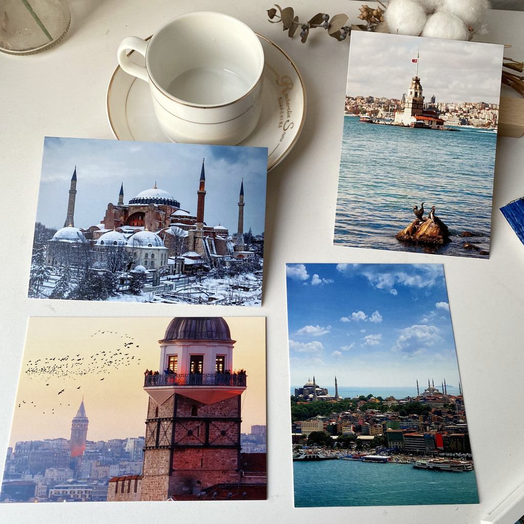 ตุรกี Istanbul ภูมิทัศน์โปสการ์ด Boss Prussia ช่องทิวทัศน์ San Sophia Cathedral