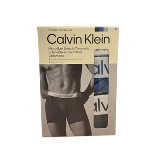 CALVIN KLEIN กางเกงในผู้ชาย Microfiber Stretch Chromatic แพ็ค 3 ชิ้น ทรง Trunk รุ่น NP2741O L0T-สี MultiColor