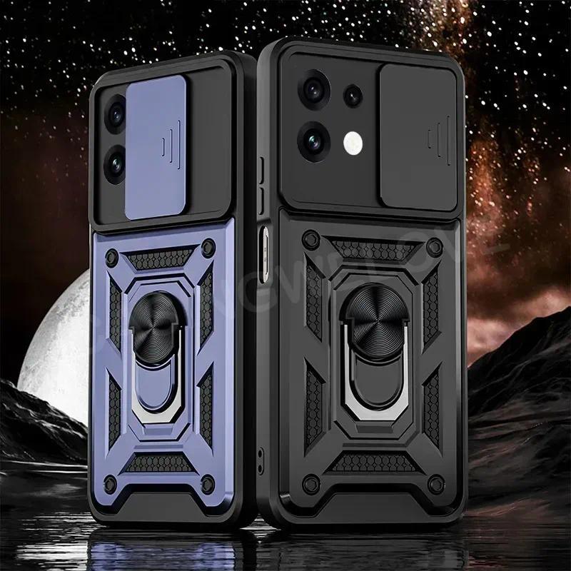 เคสโทรศัพท์สําหรับOppo Reno16 5G 2026 Oppo Reno 16 Pro 16F 4G 5Gแฟชั่นเกราะโลหะแหวนวงเล็บPushดึงกล้องกันกระแทกป้องกันปลอกปกแข็ง