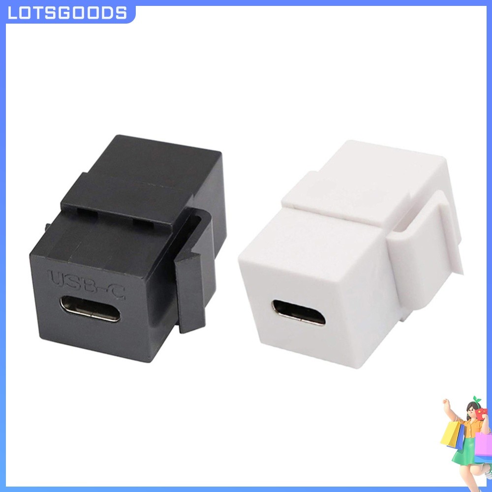 [จัดส่งในพื้นที่] USB 3.1 Type C Keystone Jack Keystone Insert for Wall Plate Outlet Panel