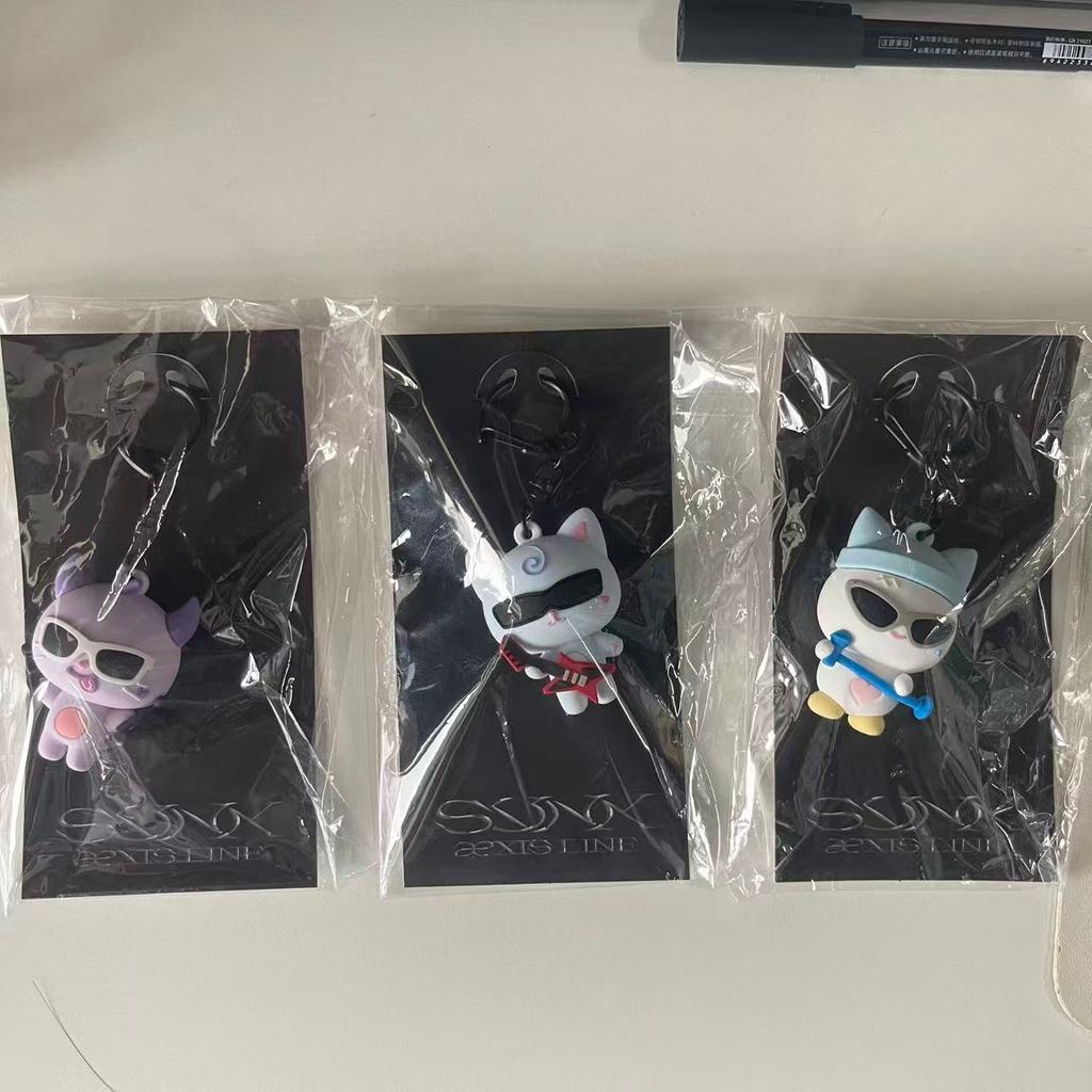 พร้อมส่ง aespa Day Patrol Weekly Keychain wawa Doll Pendant aespa Rubber Pendant