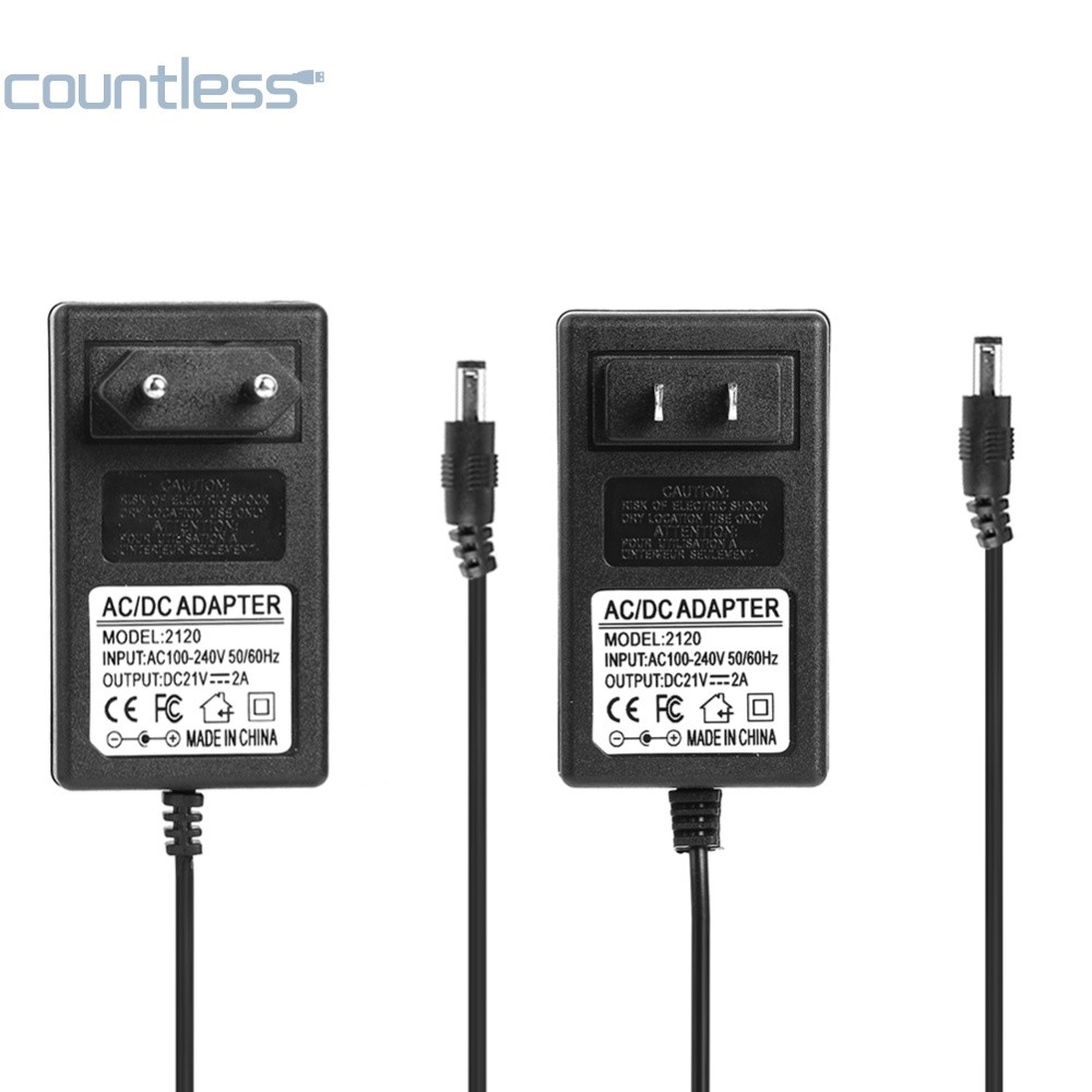 LiBattery Charger 21V 2A DC5.5mm Plug Adapter