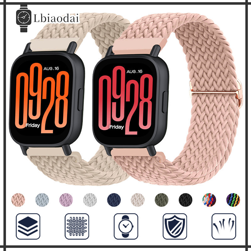 สายพานไนล่อนถัก 22 มม 20 มม for Redmi Watch 5 Active/5 Lite /Garmin Watch Forerunner 165 570 265/Huawei/Amazfit Bip 6
