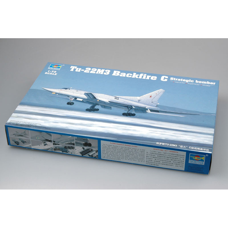 Trumpeter 1/72 01656 Tu-22M3 Backfire-C Strategic Bomber ชุดโมเดล