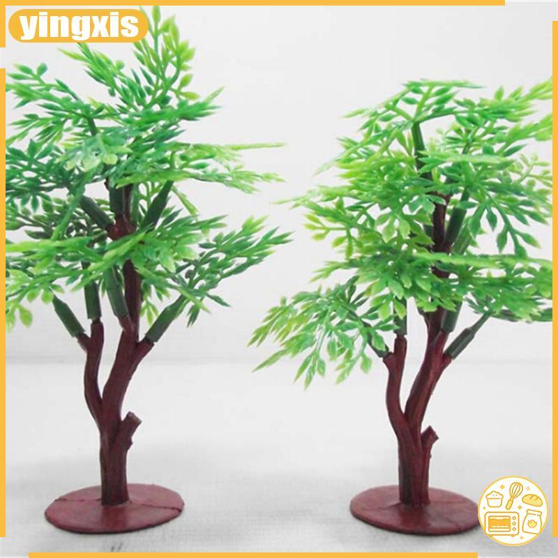 [ใหม่] Vivid 9 ซม. Green Tree Model Train Park HO SCALE Layout Scenery Dollhouse Decor [TH]