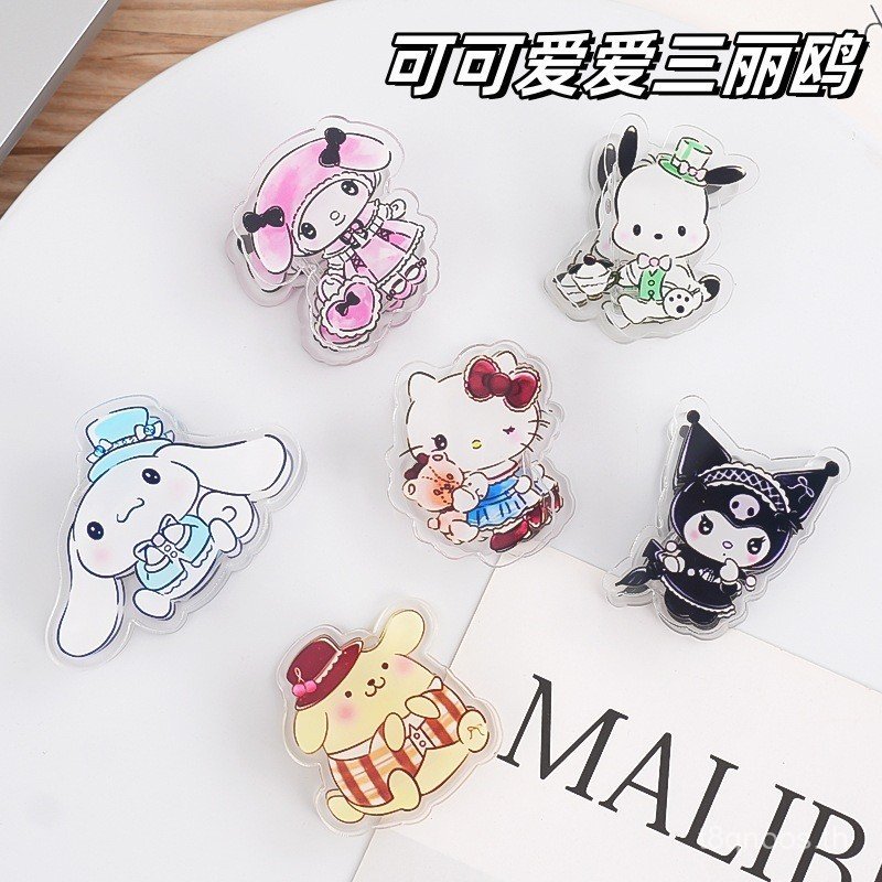 Sanrio Note Clip Kuromi Melody Student Clip Two-Yuan Grab Shop pp Clip ins Style Multi-Function N45X