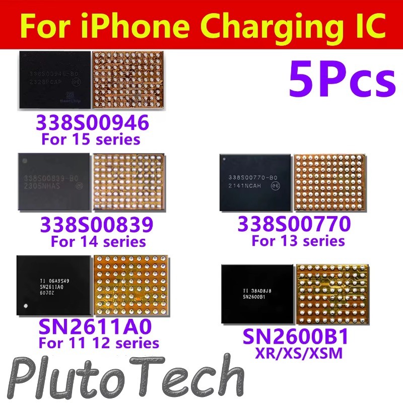 5 ชิ้นชาร์จ IC Chipset 338S00946 338S00839 338S00770 SN2611A0 SN2600B1 TIGRIS Power สําหรับ 11 12 13