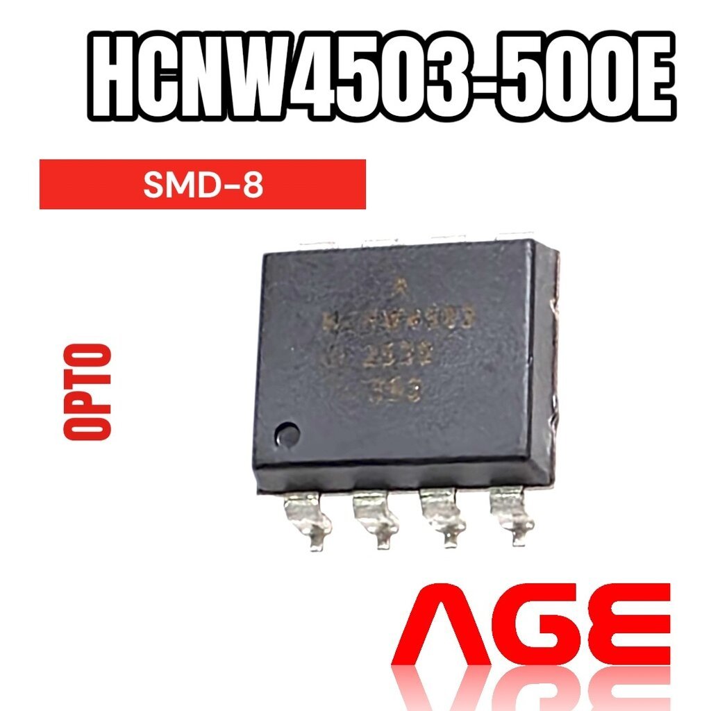 HCNW4503-500E ,SMD-8, IC Single Channel, High Speed Optocouplers