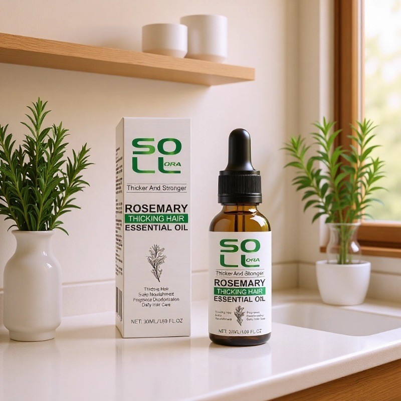 พร้อมสต็อก SOL LORA Hair Care Rosemary Oil Rosemary Essence Nourish Hair Ends Soft Care Hair Care Es