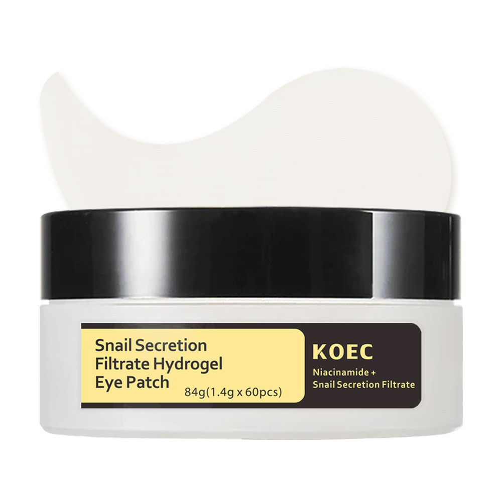 KOEC Snail Hydrogel Eye Mask Patch 60 ชิ้น Moisturizing ขายร้อนคอลลาเจน Eye Mask ขายส่ง FDA