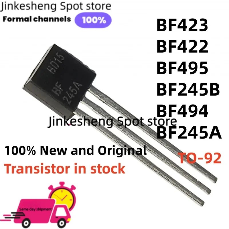 5PCS 100% และต้นฉบับ BF245 BF422 BF423 TO-92 BF245A BF494 BF495 BF245B ทรานซิสเตอร์ในสต็อก