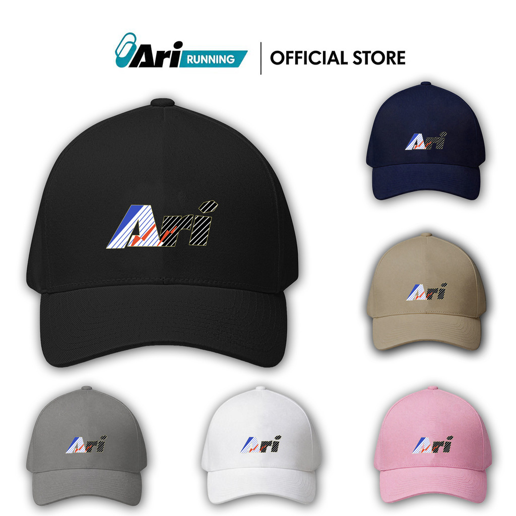 11 สี หมวกวิ่ง ARI หมวกเบสบอลหมวกผ้าฝ้าย สแน็ปแบ็ค หมวกผู้ชายผู้หญิงกีฬาหมวกลําลอง