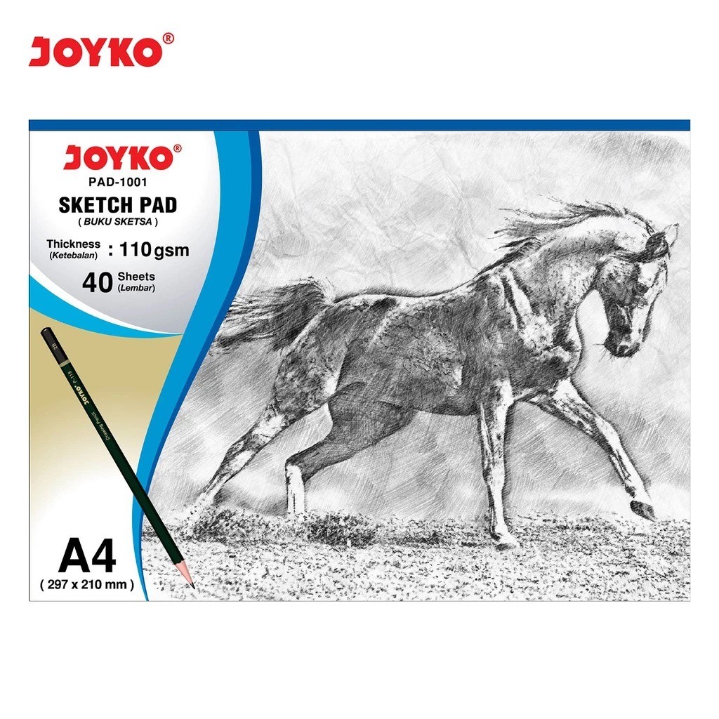 Sketch Pad JOYKO PAD-1001 A4 110gr (40 แผ่น)/สมุดวาดภาพร่าง
