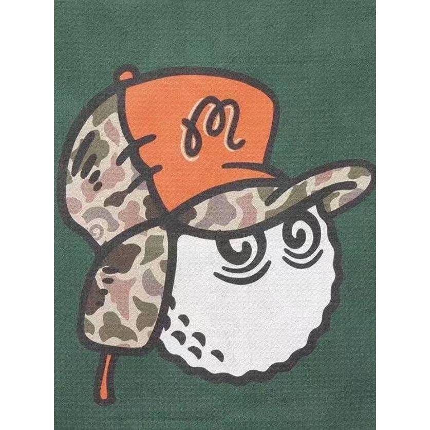 25SS Korean GOLF Towel GOLF Court อุปกรณ์กีฬา Waffle GOLF Towel