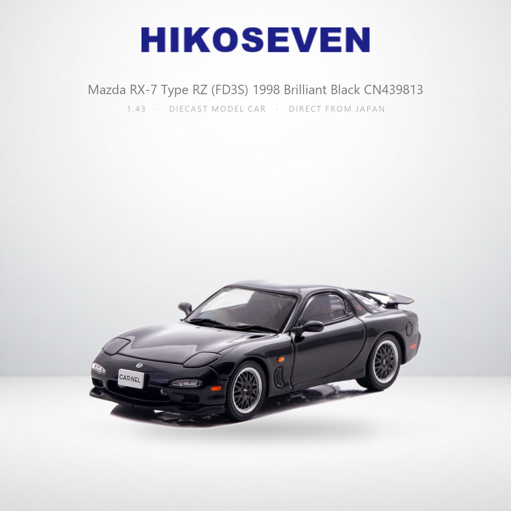 Hiko Seven CARNEL 1/43 Mazda RX-7 Type RZ (FD3S) 1998 Brilliant Black Finished Product CN439813