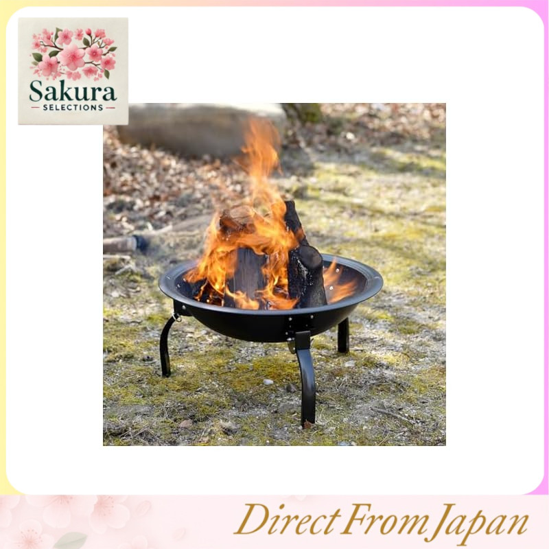 Multifunctional Fire Pit 54cm×54cm×28cm Made of Steel Enjoy Both Campfire and BBQ Portable Folding D