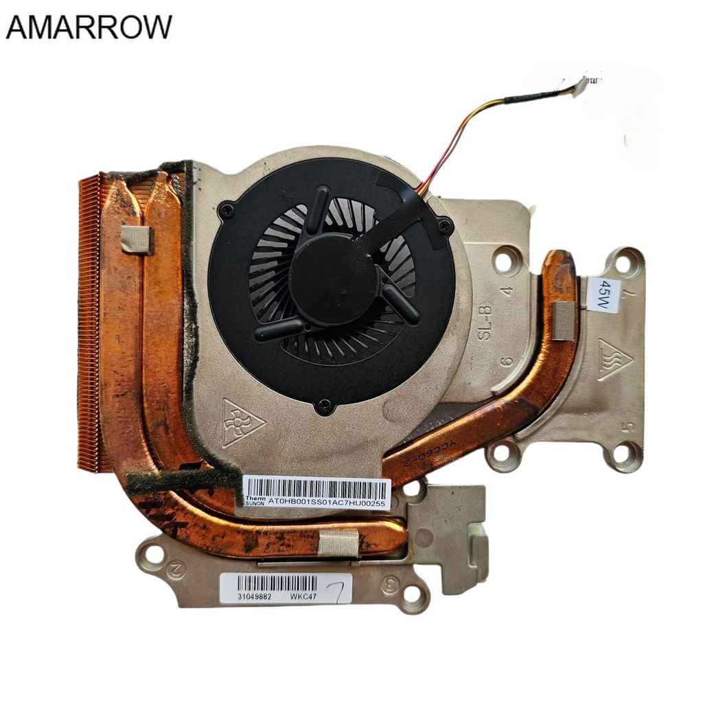 พัดลมระบายความร้อนหม้อน้ําฮีทซิงค์สําหรับแล็ปท็อป CPU สําหรับ Lenovo Y570 Y570A Y570N Y570G 31049882