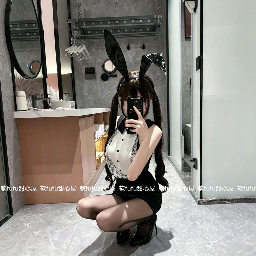[ข้อเสนอพิเศษจํากัดเวลา] Jerry Brown {Bunny Lace} จั๊มสูทสลิงโบว์เซ็กซี่หญิงสาวกระต่าย cos สูท