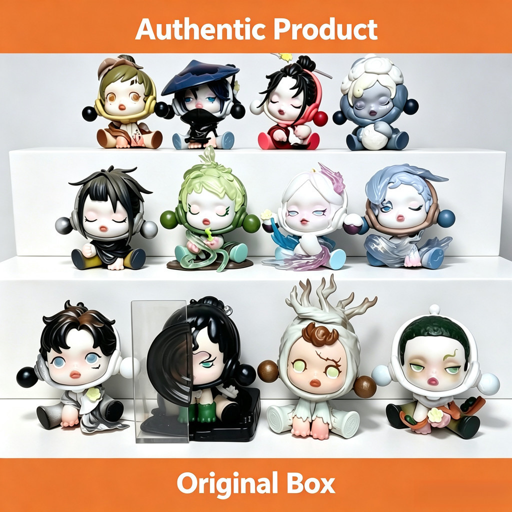 POPMART SKULLPANDA POPMART SKULLPANDA POPMART SKULLPANDA POPMART Series อินเทรนด์เล่นรูป Mystery Box