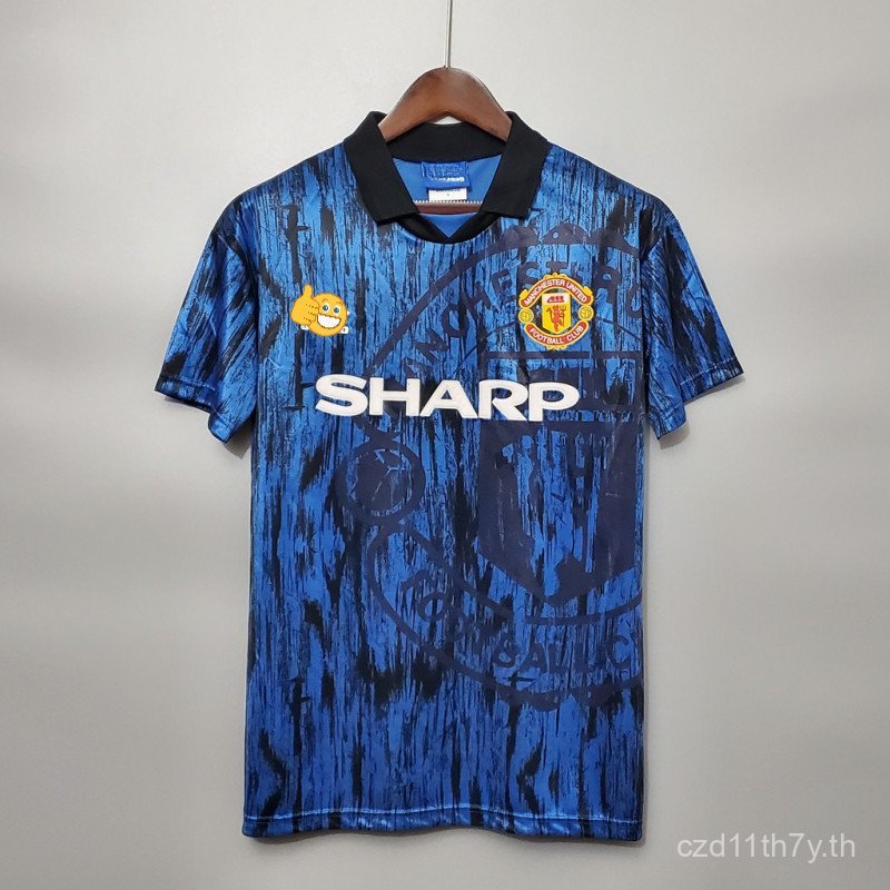 92-93 Big Devils Yanited Away Football Jersey เสื้อฟุตบอลย้อนยุค