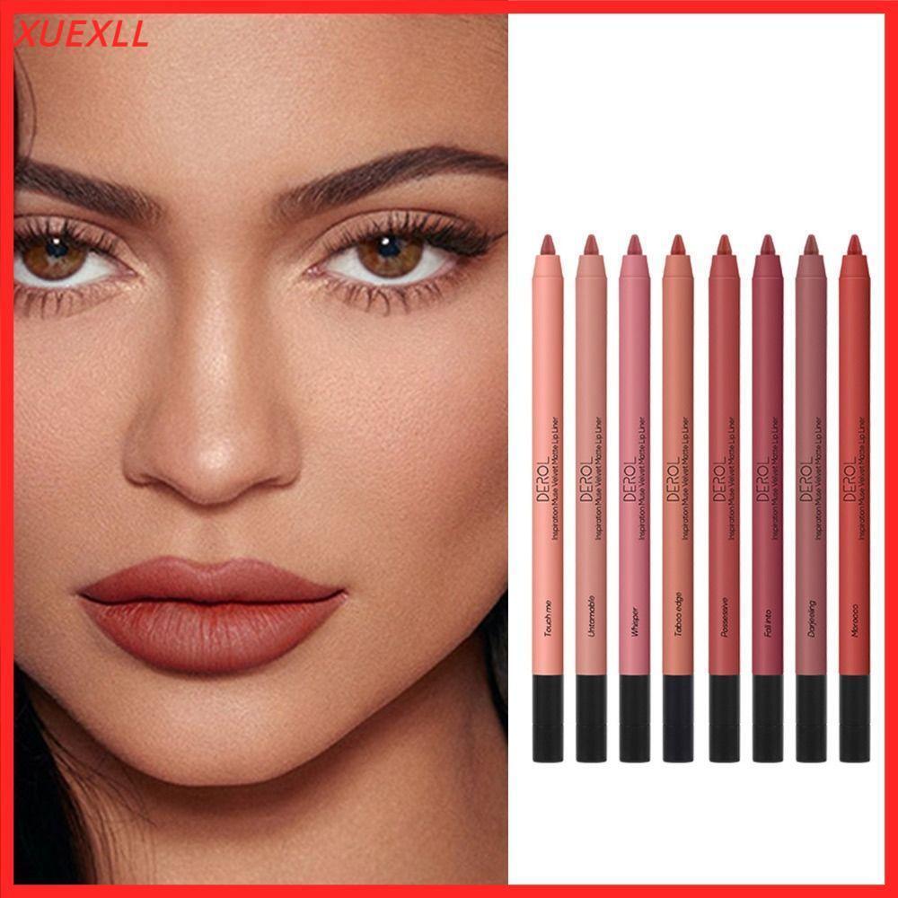 Matte Lipliner, Velvet Waterproof Lipliner Pencil, Long Lasting Matte Smooth Lip Liner