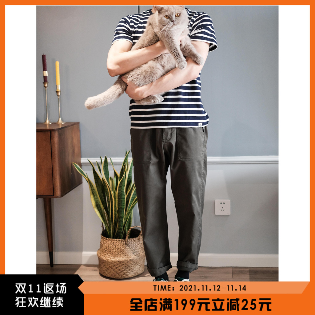 Singbas Choice GarCle Labo og107 Professional กางเกงข้อเท้ายาวสามมิติ Tailoring กางเกงผู้ชาย Cool