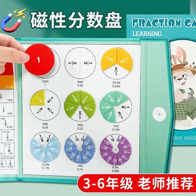 Magnetic Score ช่วยสอนแผ่นการเรียนรู้ Demonstraator รอบ Decomition บล็อกลดโรงเรียนประถมศึกษา Third G