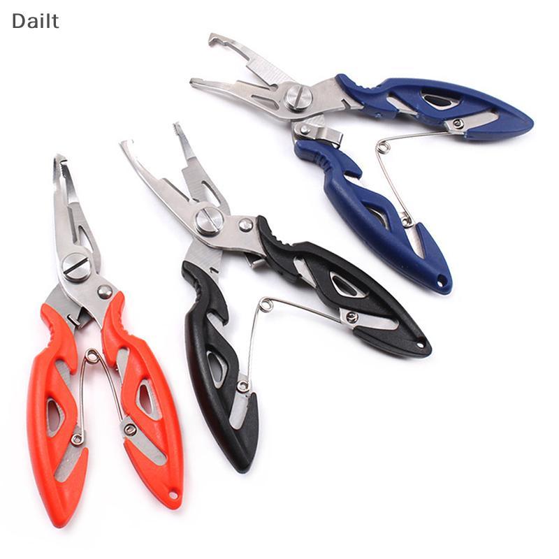 Dailt มัลติฟังก์ชั่นคีมตกปลากรรไกร Braid Line Lure Cutter ตกปลา Tale เครื่องมือ (TH)