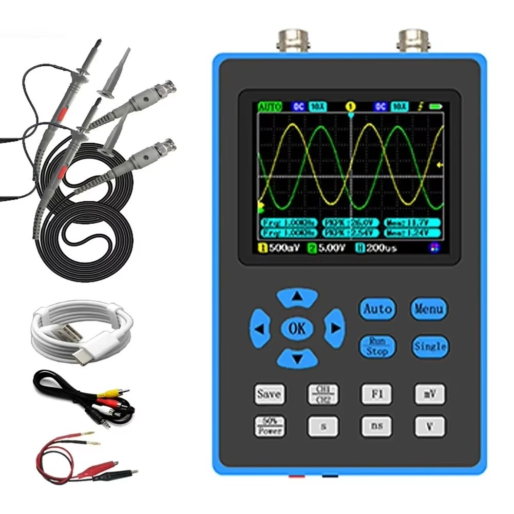 OUD DSO2512G 120M Bandwidth 500MSa/s 2 in 1 Dual Channel Oscilloscope 10mV ขั้นต่ําความไวแนวตั้งสเปก