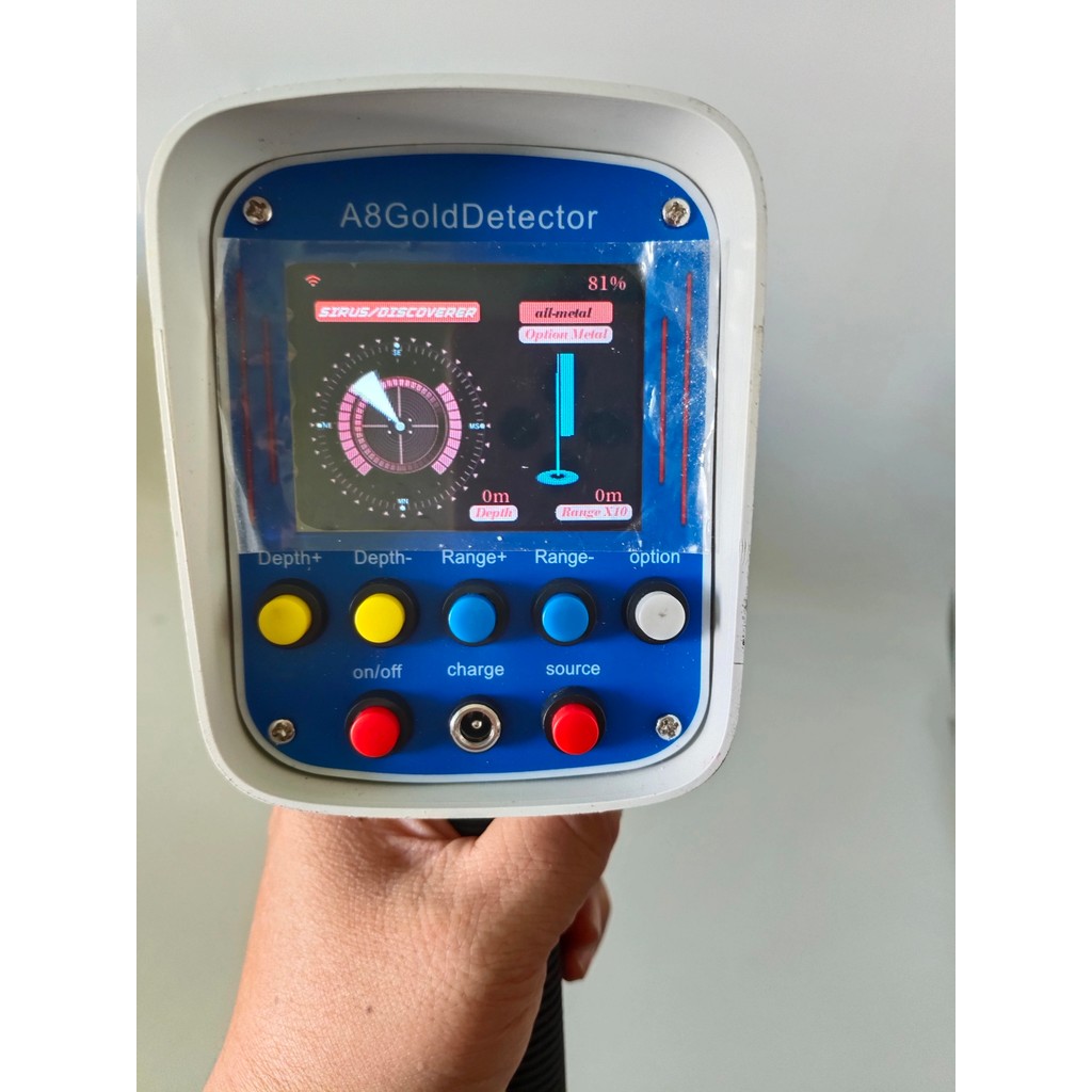 0B8G A8-E3000 เครื่องตรวจจับโลหะอุตสาหกรรมพร้อมหน้าจอ LCD 3D ขนาดใหญ่และเครื่องตรวจจับทองระยะไกล
