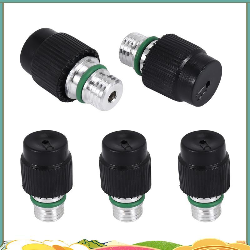 (5 นับ) M12x1.5 ชาย High Side A/C Charge Port Valve ประกอบด้วย Caps สําหรับ MT0105,800-955, 59946, 5